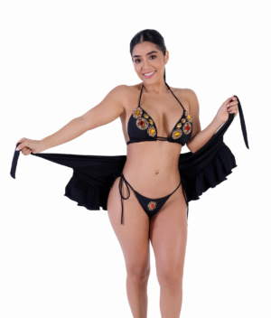 AMARA KAMALA – Hand-Embroidered Triangle Bikini